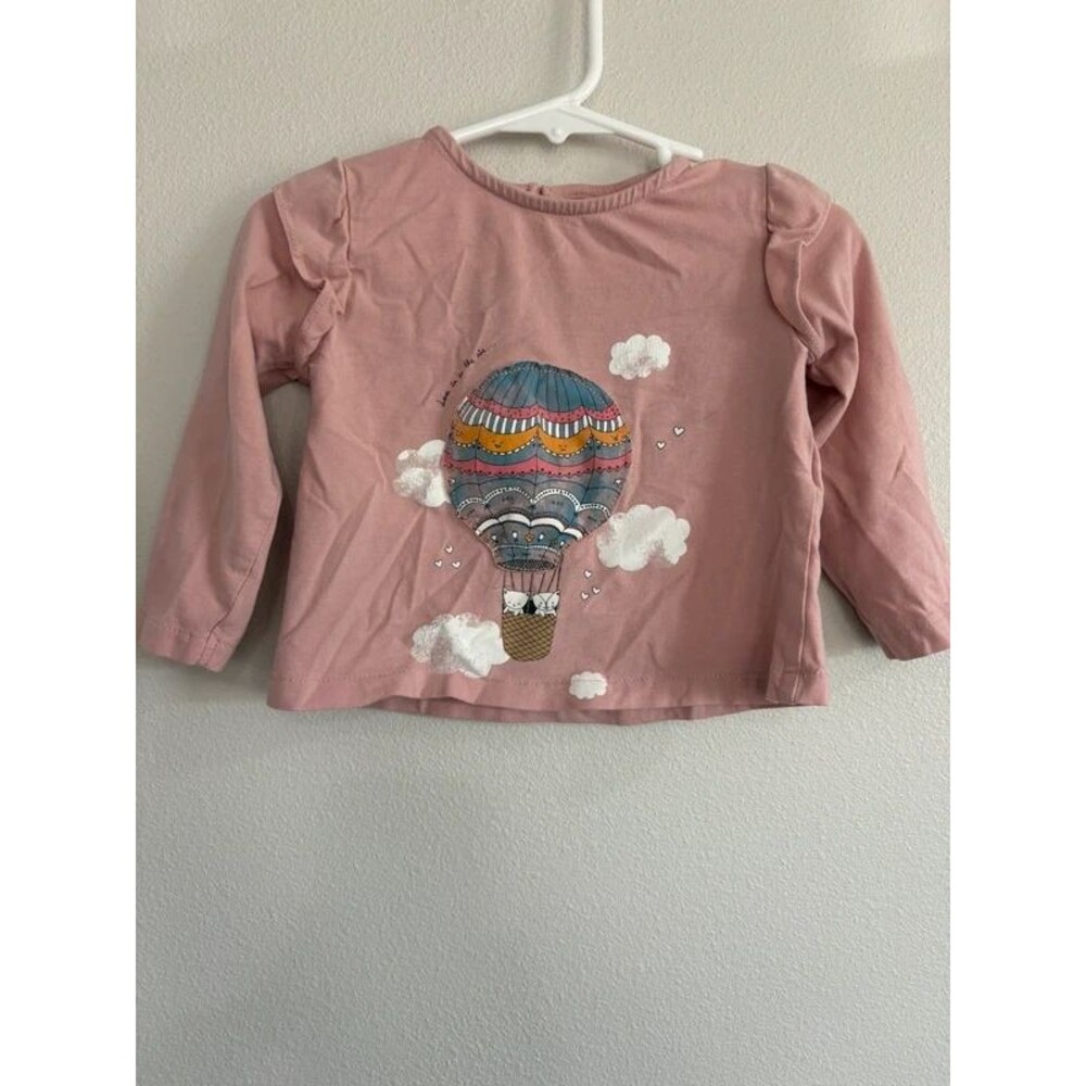 Zara pink graphic long sleeve